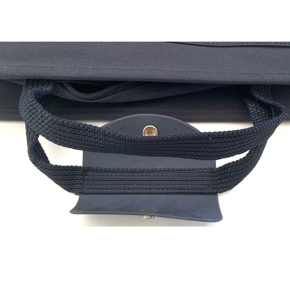 Samsonite Laptop Soft Shell Navy Blue Computer Briefcase Carry On Carrying Bag - Picture 11 of 11